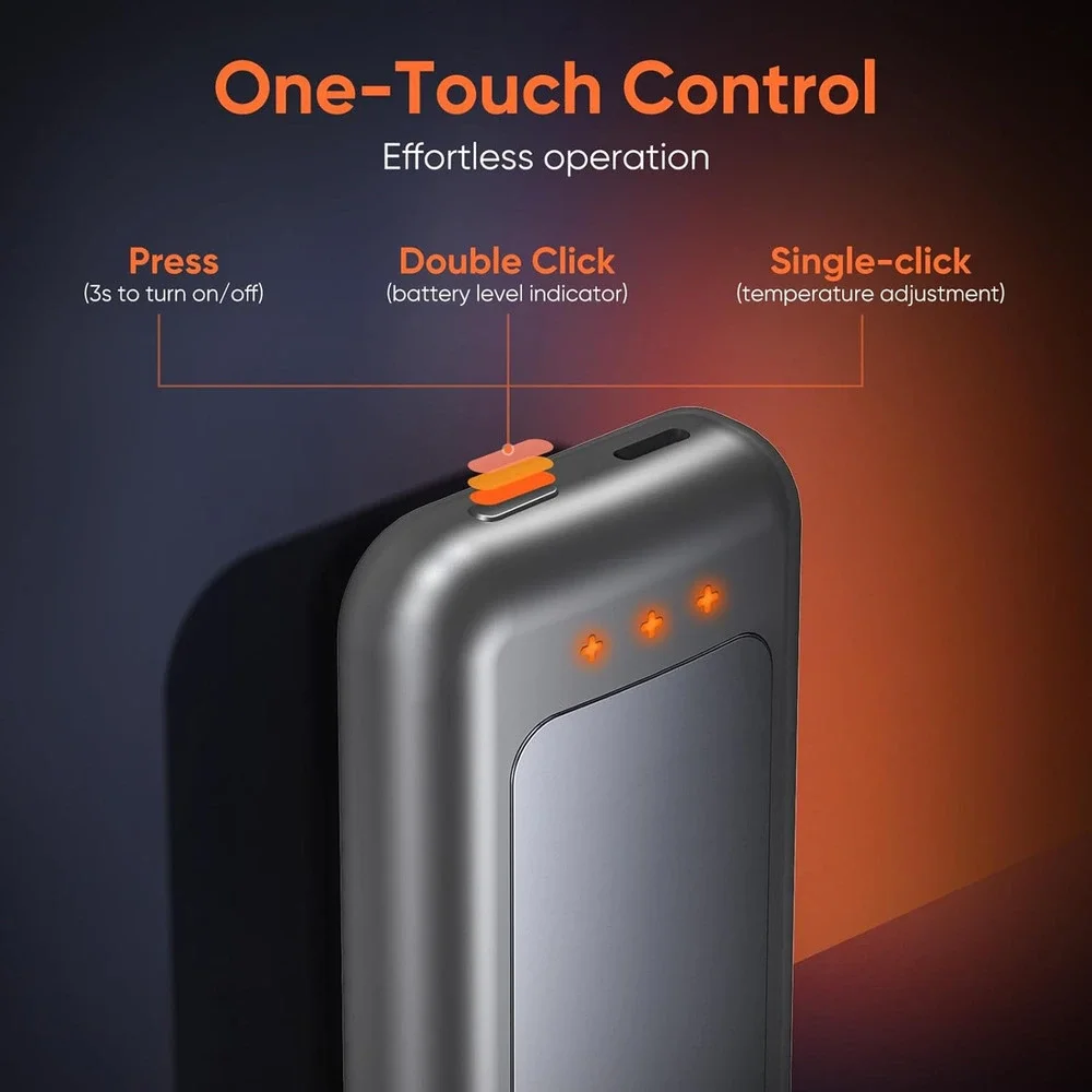 Hand Warmers Rechargeable, 2 Pack 6400Mah Electric Hand Warmer, 16 Hours Lasting